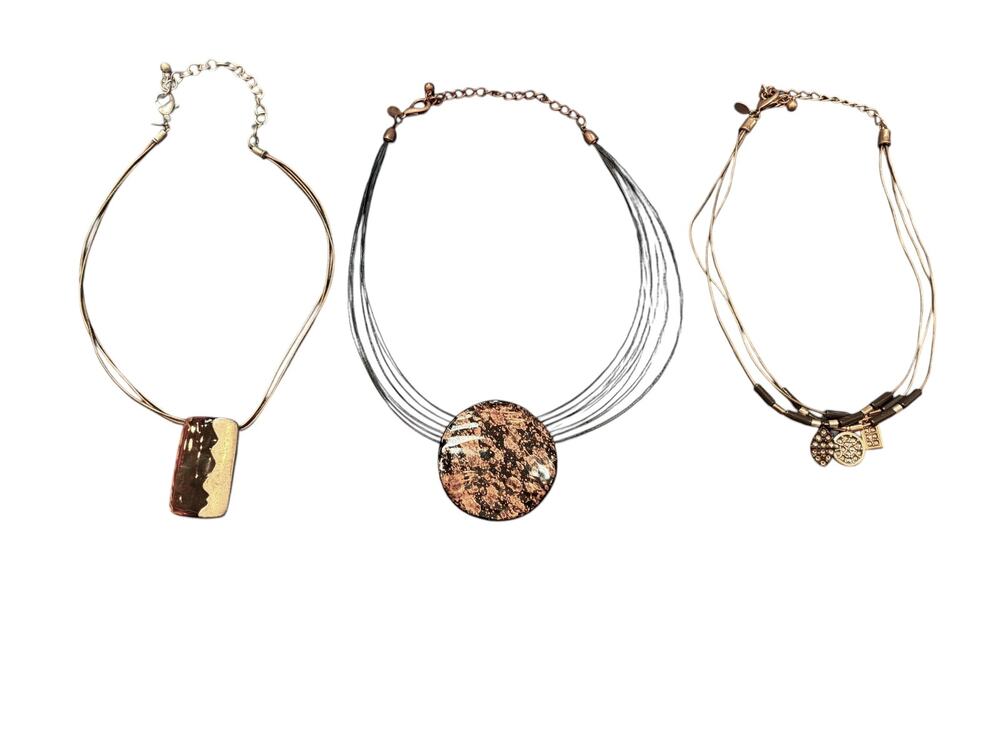 Statement Necklace Bundle (3) | Mixed Metal + Beaded + Pendant Styles